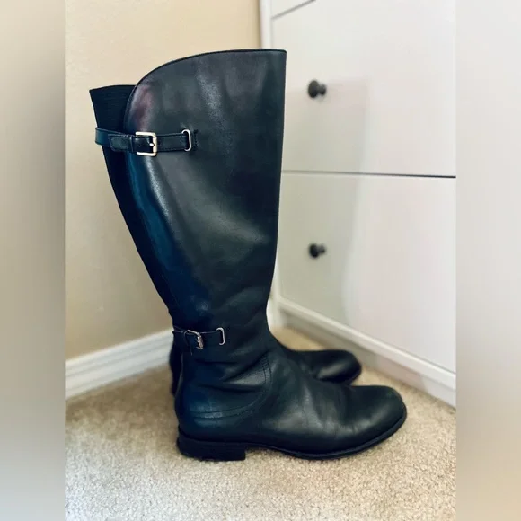 Naturalizer Black Knee High Boots - Picture 2 of 8